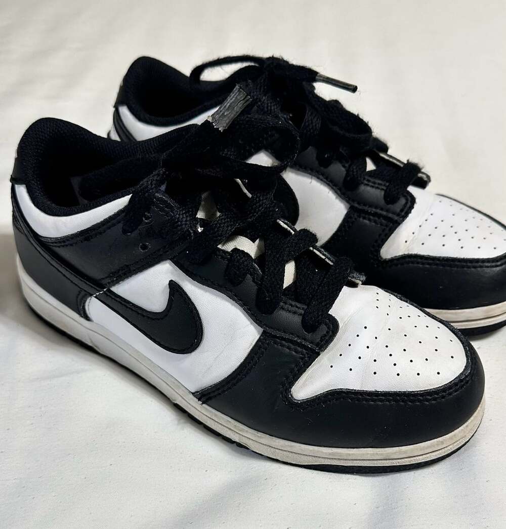 Nike Dunk Low Panda Size 2.5Y Black White Sneakers
